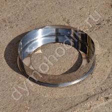 Купить кольцевую заглушку 180x260 мм из нержавеющей стали для дымохода